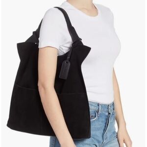 Sole Society Jamari Suede & Faux Leather Tote